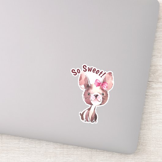 ワンお洒落コ犬「とても甘い」 シール (詳細)
