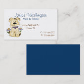 ワンちゃんと骨カスタムママカード コーリングカード (正面/裏面)