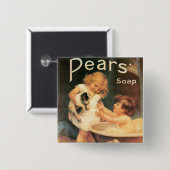 ワンちゃん入浴 缶バッジ (正面&裏面)