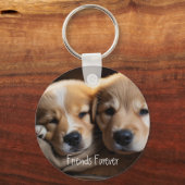 ワンちゃん犬の友達カスタマイズが永遠に キーホルダー (裏面)