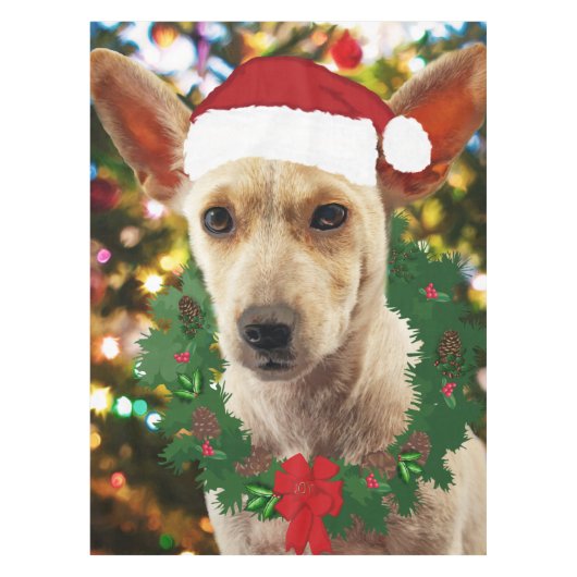 ワンちゃん達に喜ぶ テーブルクロス (正面)