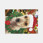 ワンちゃん達に喜ぶ フリースブランケット (正面(横))