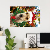 ワンちゃん達に喜ぶ ポスター (ホームオフィス)