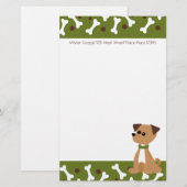 ワンちゃん 便箋 (正面/裏面)