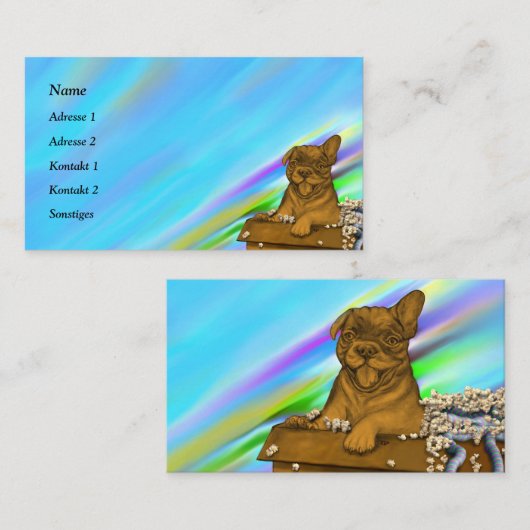 ワンちゃん 名刺 (正面/裏面)