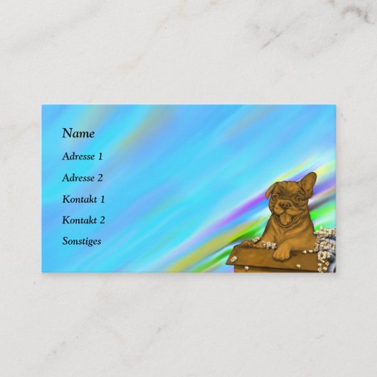 ワンちゃん 名刺 (正面)