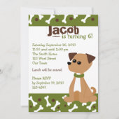 ワンちゃん 招待状 (正面)