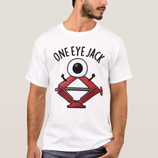ワンアイジャックカーおもしろいジャックパン Tシャツ (正面)