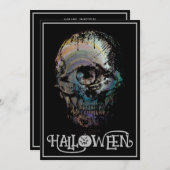 ワンアイスカルデッドハロウィーン衣装パーティー 招待状 (正面/裏面)