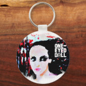 ワンアイド絵画ルwロゴ キーホルダー (正面)
