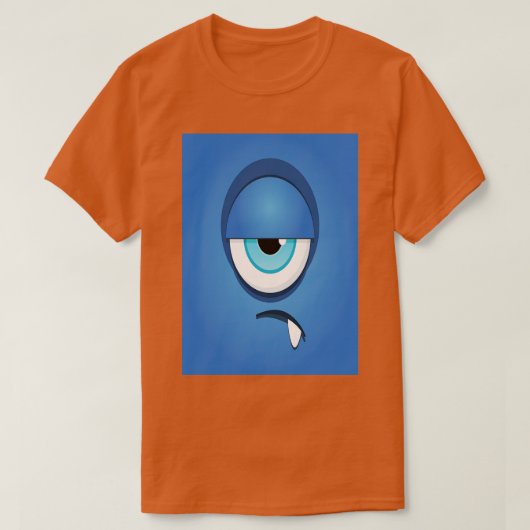 ワンアイブルーモンスターキュートモンスター1 Tシャツ (デザイン正面)