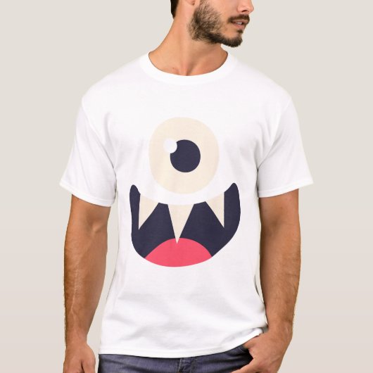 ワンアイモンスター簡単衣装アイディアハロウィングラフ Tシャツ (正面)