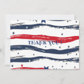 ワンアメリカンドゥー47月赤白青誕生日 サンキューカード (裏面)