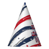 ワンアメリカンドゥー47月赤白青誕生日 パーティーハット (左)