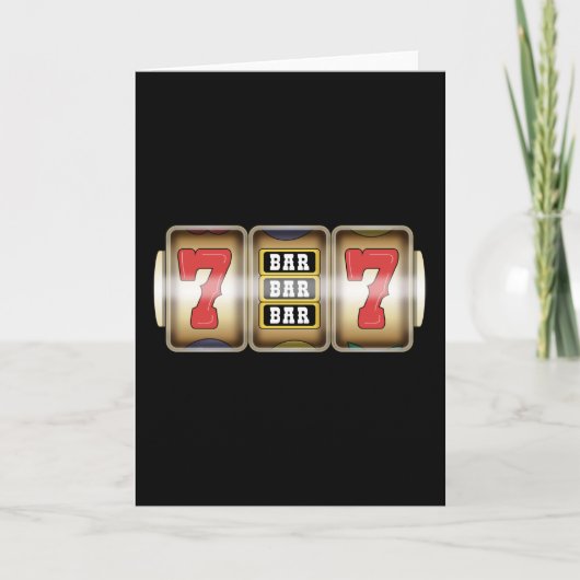 ワンアームバンディットスロットマシンカジノルーレット カード (正面)