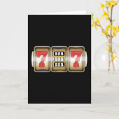 ワンアームバンディットスロットマシンカジノルーレット カード (黄色い花)