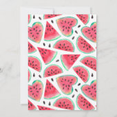 ワンインアメロンファーストスイカガール誕生日 招待状 (裏面)