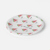 ワンインアメロンファースト誕生日カクテルナプキンス昼寝 ペーパープレート (アングル)