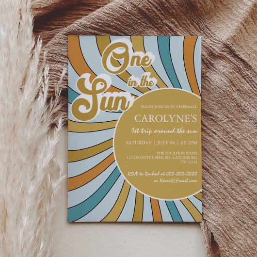 ワンインザサンシャインレトロ1歳 招待状