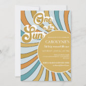 ワンインザサンシャインレトロ1歳 招待状 (正面)