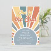 ワンインザサンデー1歳の誕生日レインボーパーティー 招待状 (スタンド正面)