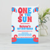 ワンインザサントロピカルビーチガール1st誕生日 招待状 (スタンド正面)