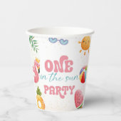ワンインザサントロピカルビーチ1歳のパーティー 紙コップ (正面)