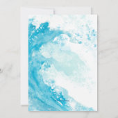 ワンインザサン☀️ビーチベビー1歳 招待状 (裏面)