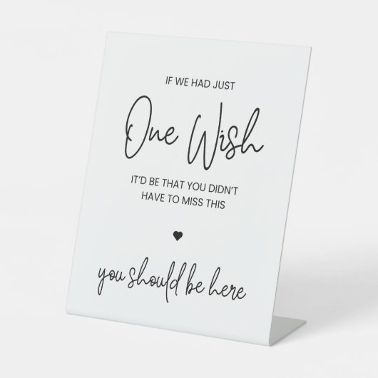 ワンウィッシュ | 結婚式場とイベント 台座サイン (正面)