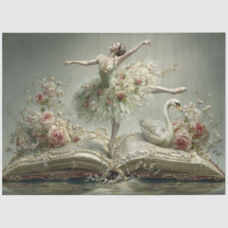 ワンオンタイムバレリーナとスワン 薄葉紙