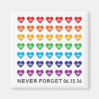 ワンオーランドワンパルスレインボー49ハート マグネット