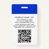 ワンカラーモダンプロフェッショナルロゴ写真IDバッジ バッジ (裏面)