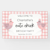 ワンカワイチックピーチ1stバースデーウェルカム 横断幕 (横)