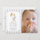 ワンガウ間抜けグライージュギンガム1日 招待状 (正面)