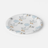 ワンガウ間抜けパーティープレート ペーパープレート (アングル)