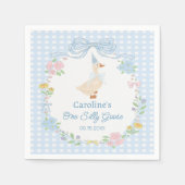 ワンガウ間抜けフローラジンガム誕生日ナプキンス スタンダードカクテルナプキン (正面)