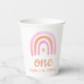 ワンガールの最初の誕生日パーティー 紙コップ (正面)