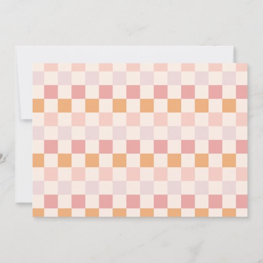 ワンガールクールファースト誕生日フォト招待状 招待状 (裏面)