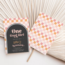ワンガールクールファースト誕生日招待状 | Skater 招待状