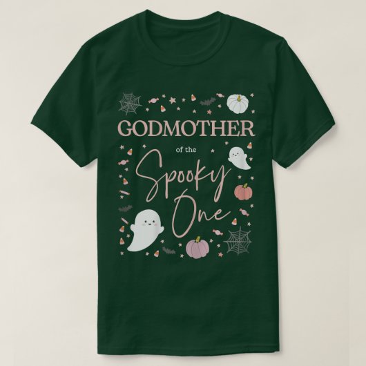 ワンガールファースト不気味誕生日の女性のゴッドマザー Tシャツ (デザイン正面)