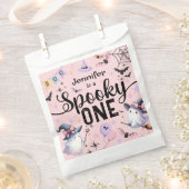 ワンガール不気味かわいい幽霊ハロウィーン1歳の誕生日 フェイバーバッグ (クリップ留めされた状態)