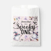 ワンガール不気味かわいい幽霊ハロウィーン1歳の誕生日 フェイバーバッグ (正面)