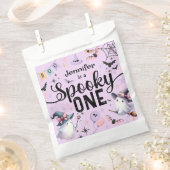 ワンガール不気味かわいい幽霊ハロウィーン1歳の誕生日 フェイバーバッグ (クリップ留めされた状態)