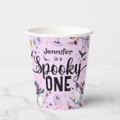 ワンガール不気味かわいい幽霊ハロウィーン1歳の誕生日 紙コップ (正面)