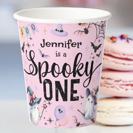 ワンガール不気味かわいい幽霊ハロウィーン1歳の誕生日 紙コップ