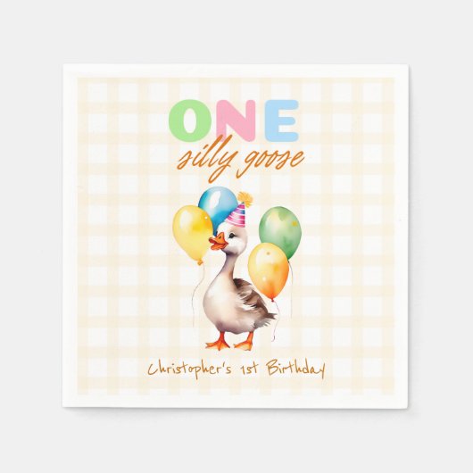 ワンガ間抜けースイエローガ男女兼用ンガム スタンダードカクテルナプキン (正面)