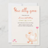 ワンガ間抜けースウォーター色最初の誕生日パーティー 招待状 (正面)