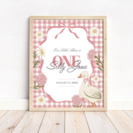 ワンガ間抜けースガールコテージコアピンク1st誕生日 ポスター