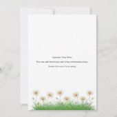 ワンガ間抜けースガールズファースト誕生日 招待状 (裏面)