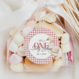 ワンガ間抜けースガールピンクコテージコア ラウンドシール